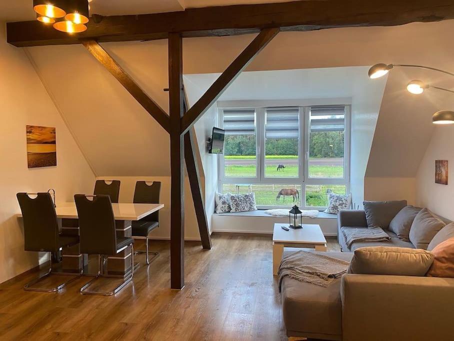 Wunderschoene Ferienwohnung Auf Dem Bauernhof Greven Extérieur photo