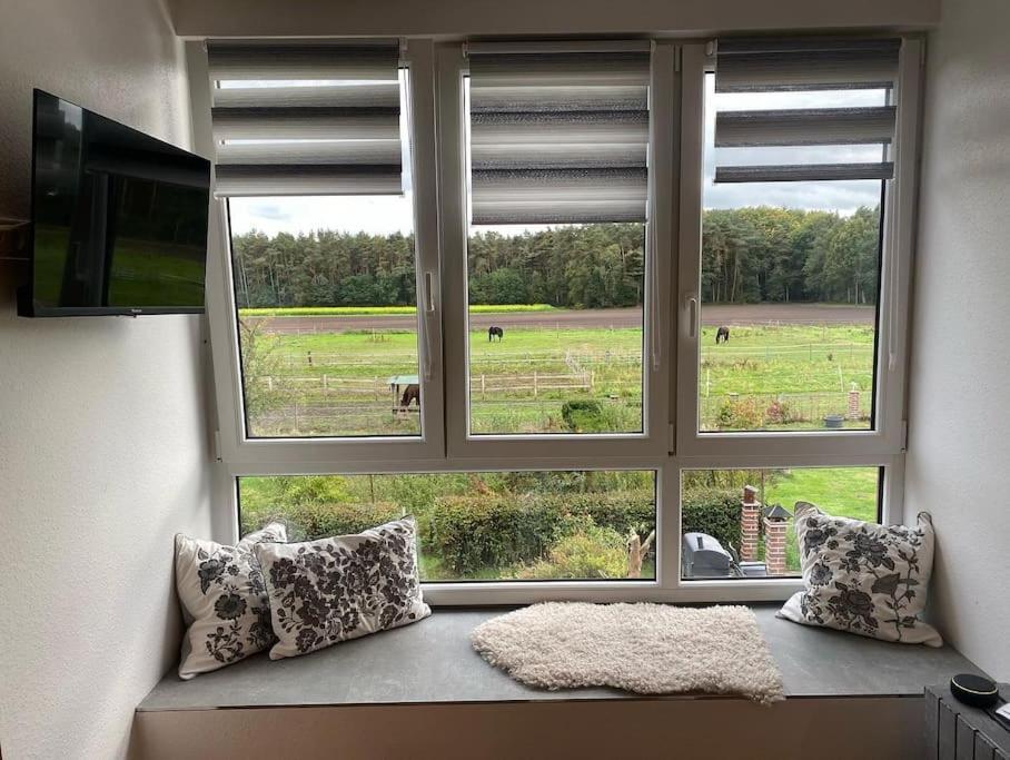 Wunderschoene Ferienwohnung Auf Dem Bauernhof Greven Extérieur photo